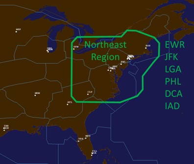 North East Region Map